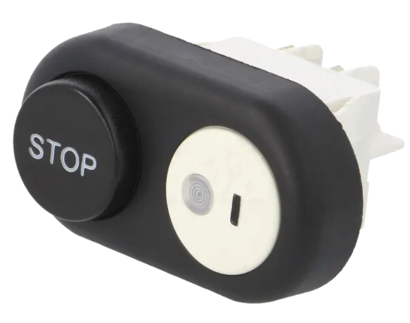 Push-buton, rotund, STOP, bistabil, OFF-ON, 16A, SPST, orificiu montare 22x30mm, 4010TTR1503