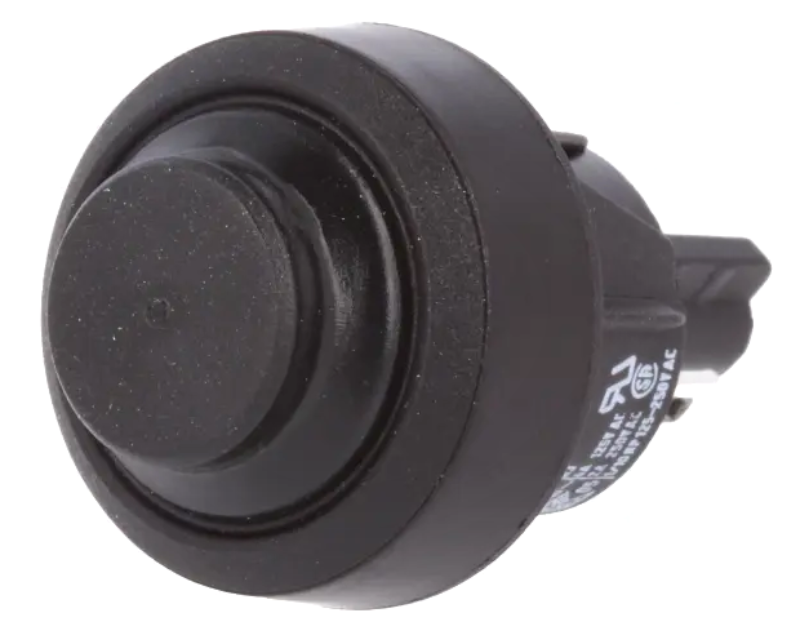 Push-buton, rotund, monostabil, OFF-(ON), 4A, SPST-NO, orificiu montare Ø16mm, 5000.0501, MARQUARDT