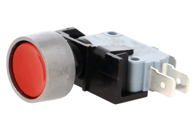 Push-buton, rotund, monostabil, ON-(ON), 16A, orificiu montare Ø12.7mm, SPDT, C0911KBAAK