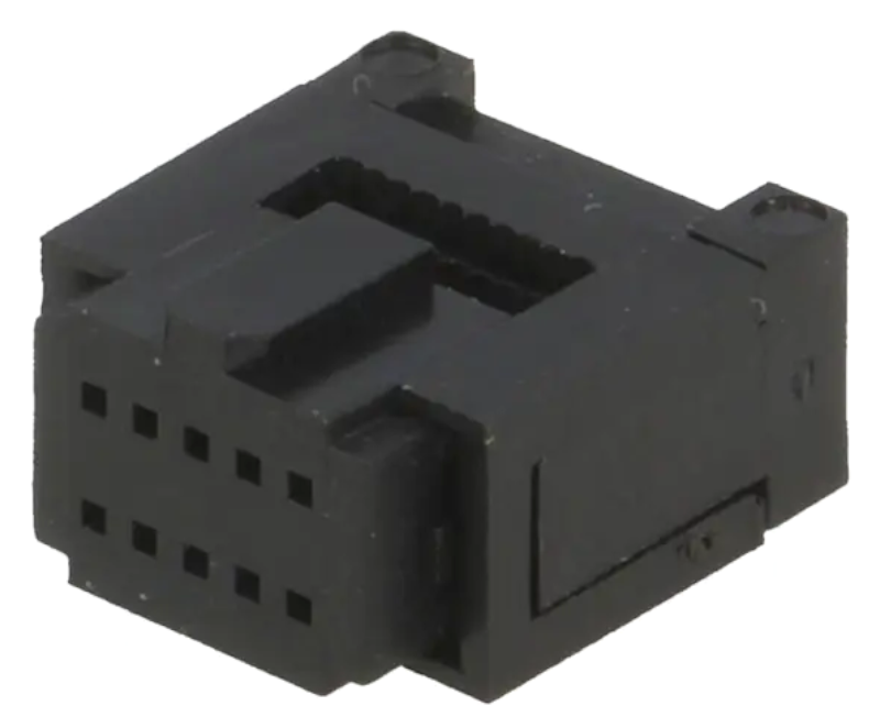 Conector cablu banda, mufa, mama, 10 pini, pas 0.635mm, DS1016-01-10A2B