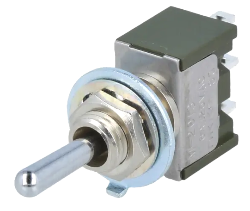 Intrerupator basculant, ON-OFF-ON, 6A, 6 pini, SPDT, M2013SS4W01