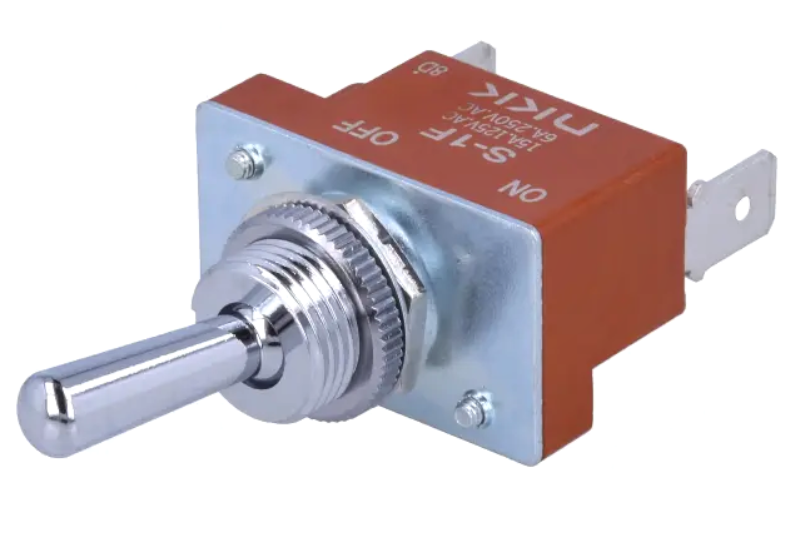 Intrerupator basculant, ON-OFF, 15A, 2 pini, SPST, S1F