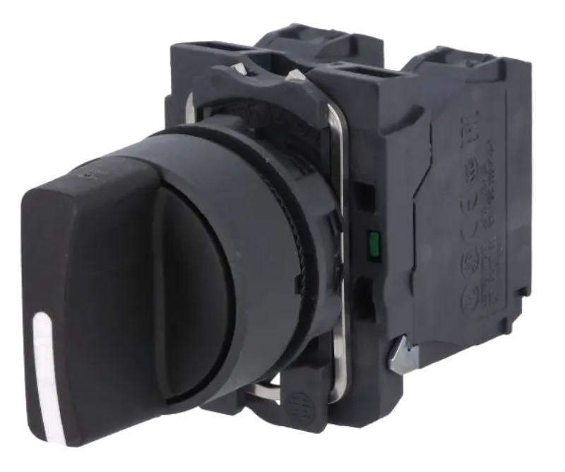 Comutator rotativ, 3 pozitii, NOx2, 22mm, IP66, orificiu montare Ø22mm, XB5AD33, SCHNEIDER ELECTRIC