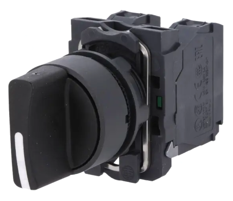 Comutator rotativ, 3 pozitii, NOx2, 22mm, 3A, IP66, orificiu montare Ø22mm, XB5AD53, SCHNEIDER ELECTRIC