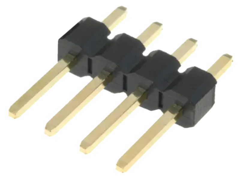 Bareta soclu, 4 pini, 2.54mm, ZL201-04G
