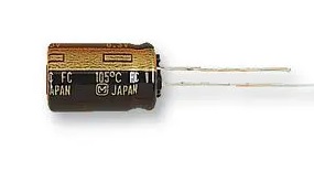 470uF/16V, condensator electrolitic, low esr, 105C, 8x15mm, RM3.5, 2000h, PANASONIC