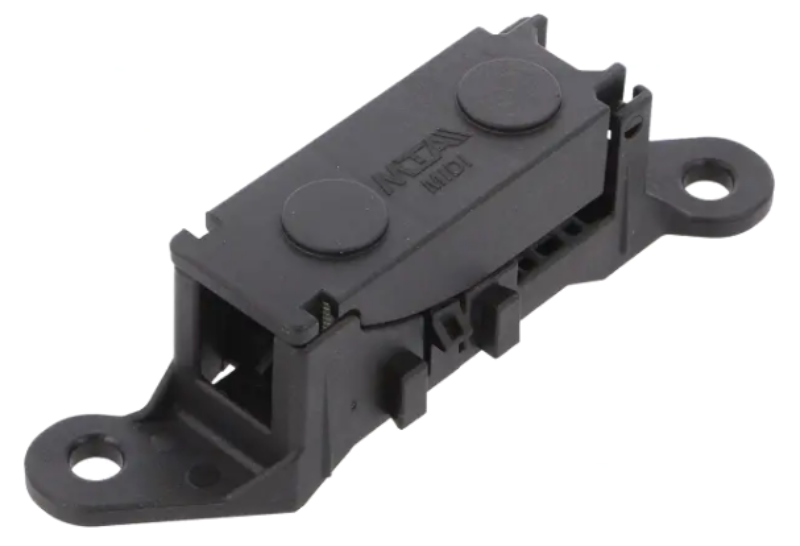 Cutie suport sigurante auto, MIDIVAL, 40mm, 32V, 1 pozitie, 0101499