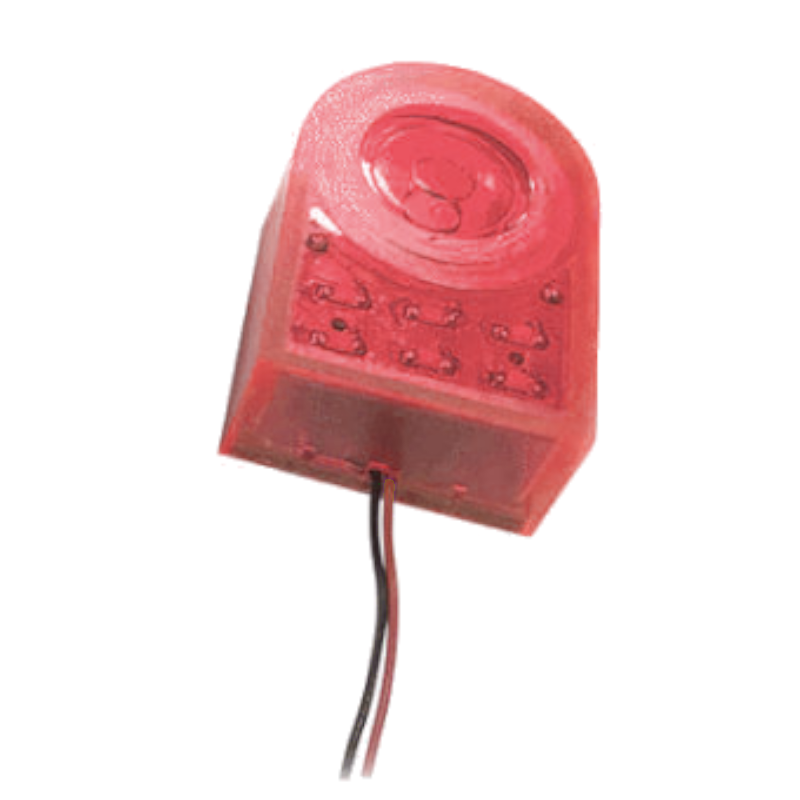 Sirena piezoelectrica, 12VDC, 5-15V, led rosu, 2.5-4.5kHz, 85dB, PS-733EWDRQ, HITPOINT
