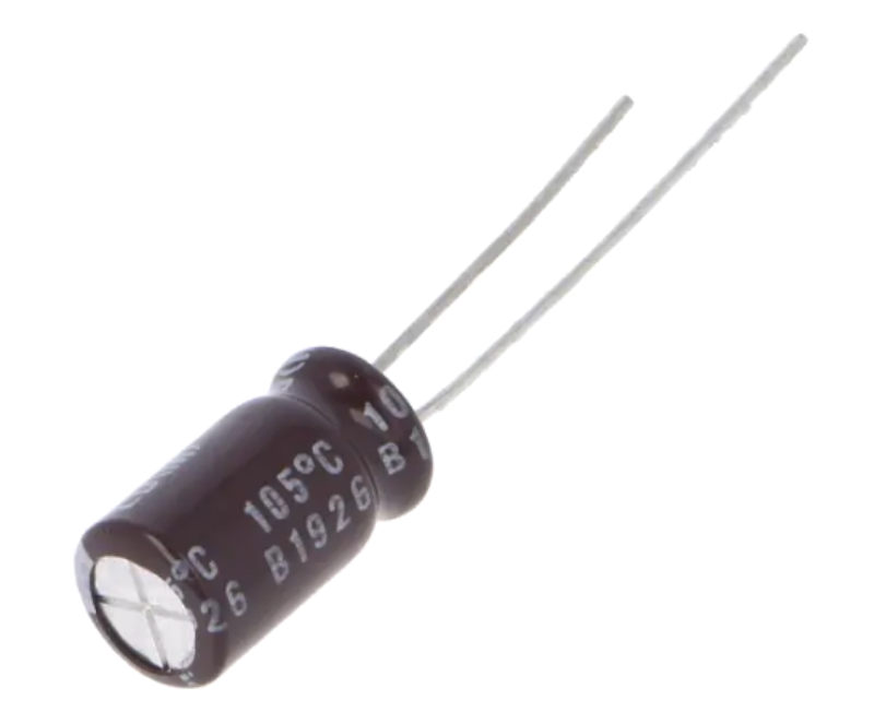 22uF/63V, condensator electrolitic, 5x11mm, RM2, 85C, PANASONIC