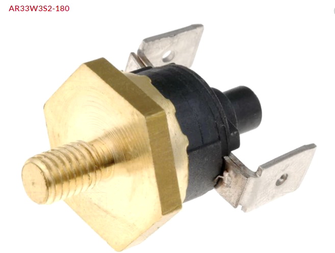 Termostat bimetalic, 180C, resetare manual, 16A, NC, AR33W3S2-180, TOMIC