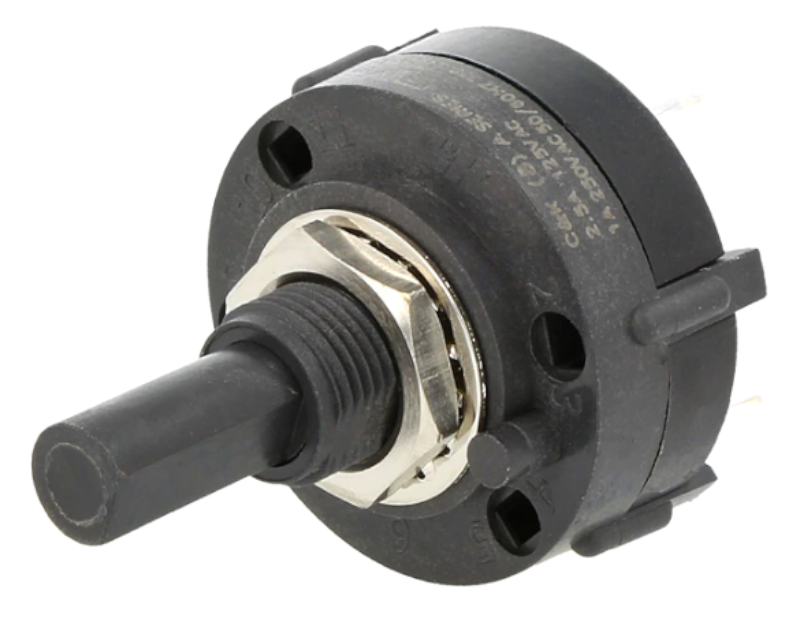 Comutator rotativ, 4 pozitii, SP, A12405RNCQ, C&K