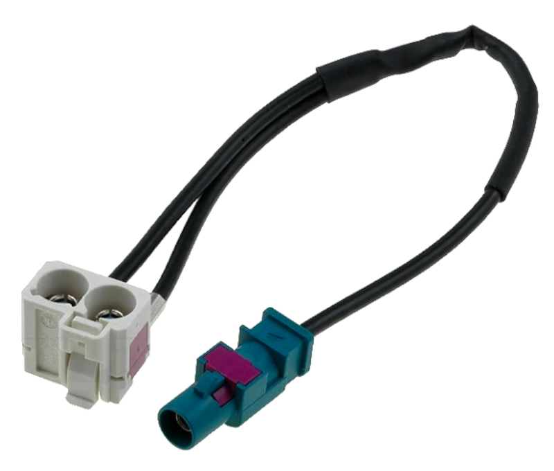 Conector auto, adaptor antena, Audi, 0.25m, soclu Fakra dublu, mufa Fakra, AD.ANT.N05