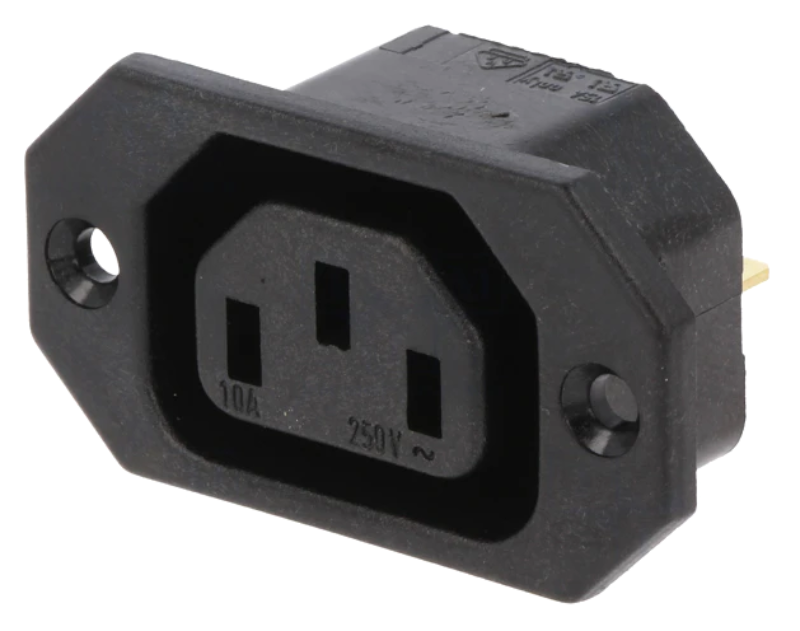 Soclu mama alimentare, IEC, montare panou, 10A, CS-020