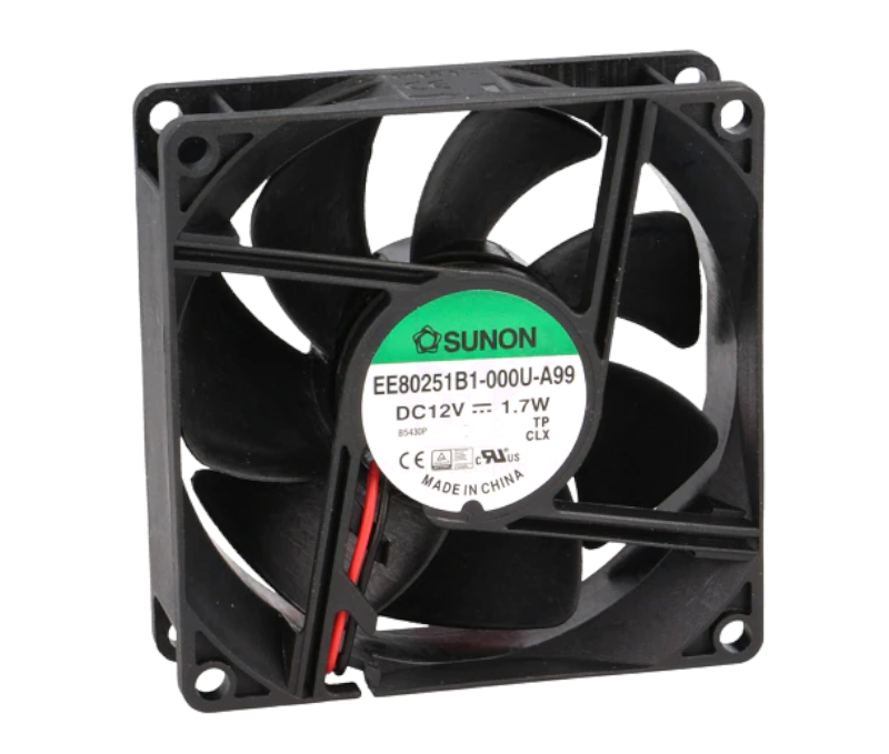 Ventilator 12VDC, 80x80x25mm, 2 fire, EE80251B1-A99, SUNON