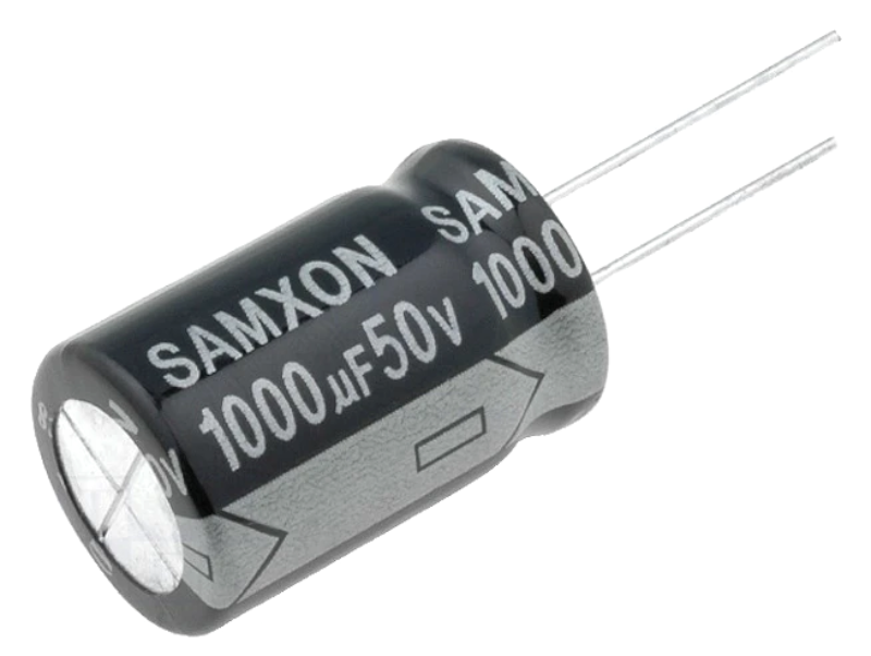 1000uF/50V, condensator, Low Esr, 16x25mm, RM7.5, SAMXON