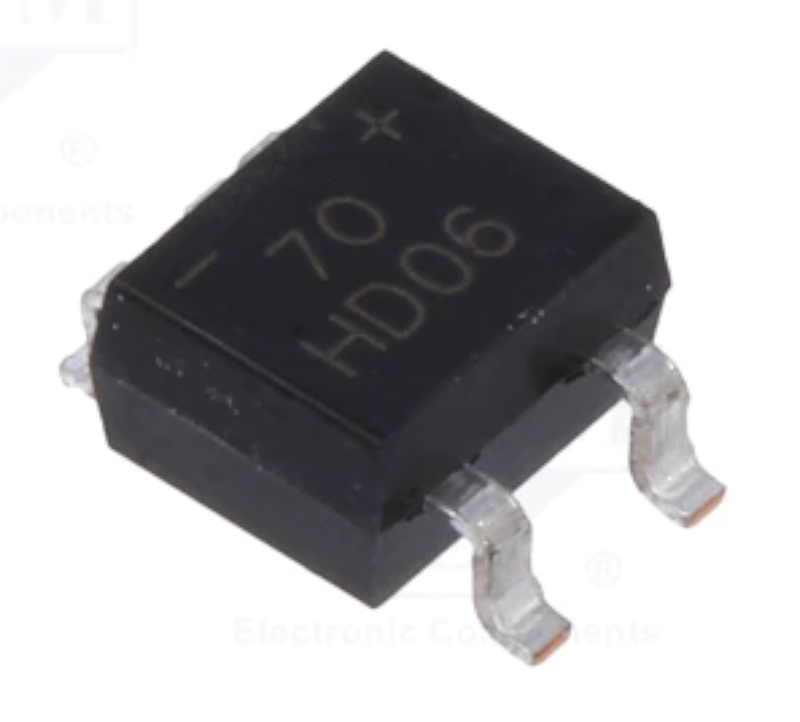 Punte 0.8A, 600V, SMD, HD06-T, MiniDip, 4.5X7MM, DIODES INCORPORATED