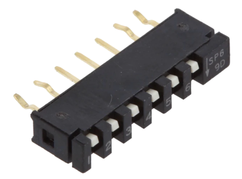 Intrerupator DIP-SWITCH, 6 OFF-ON, SPA06B, C&K