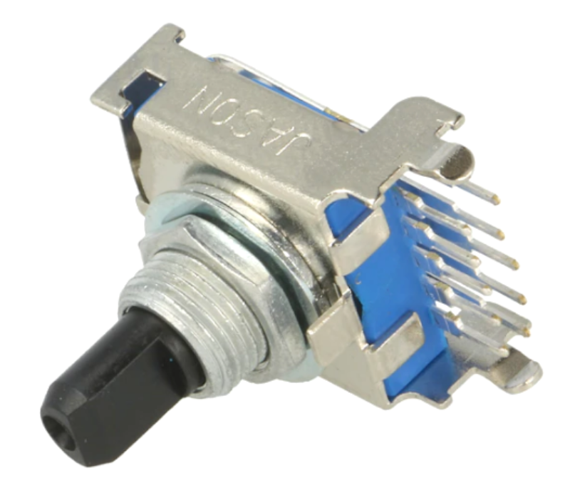 Comutator rotativ, 4 pozitii, filet M9x0.75, SR17B1415F49N, NINIGI