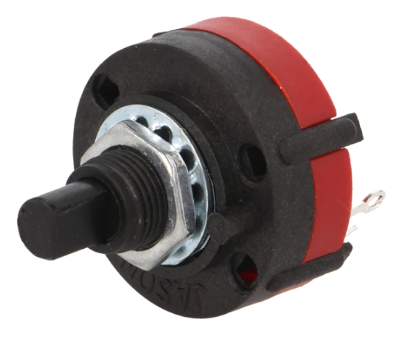 Comutator rotativ, 8 pozitii, filet 3/8"-32NEF, SR2611815FN, NINIGI