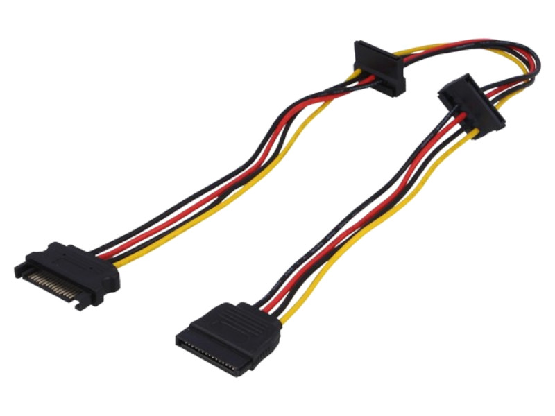 Cablu splitter SATA tata, 3x SATA mama, 0.45m, AK-CA-41, AKYGA