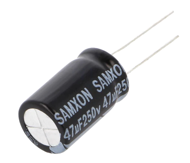 47uF/250V, Condensator electrolitic 105C, 12.5x20mm, ERD476M2EI20RRSNF, SAMXON