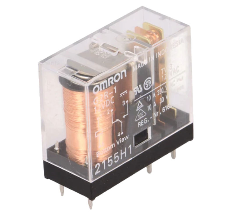 Releu 12VDC, 10A, SPDT, RM3.5, G2R-1-12DC, OMRON