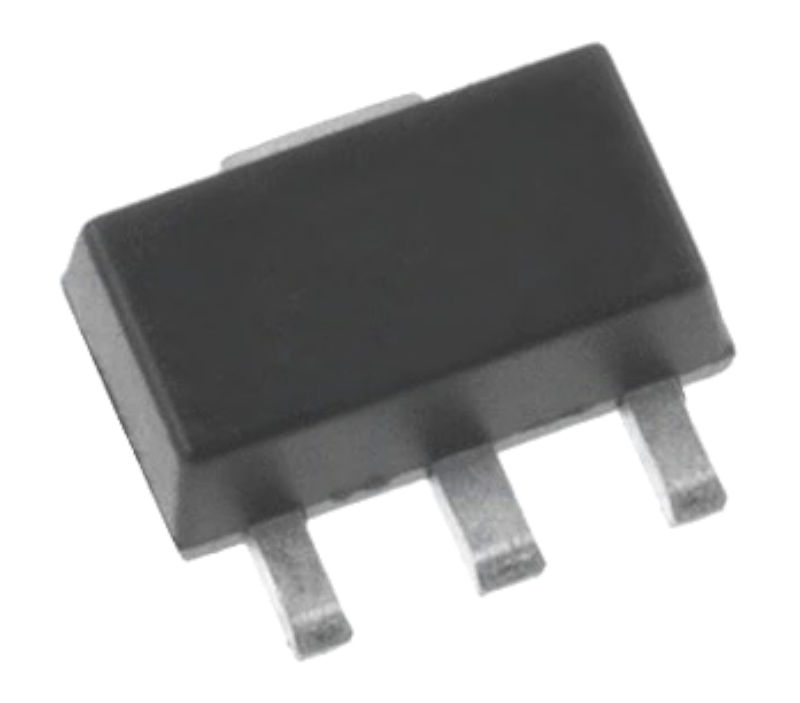 MCP1703T-3302EMB, Fixed LDO Voltage Regulator, 2.7V to 16V, 3.3Vout, 250mAout, SOT-89-3, MICROCHIP