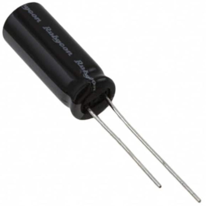 1500uF/6.3V, electrolitic, RM3.5, 8x20mm, 105C, 6.3ZLJ1500M8X20, RUBYCON