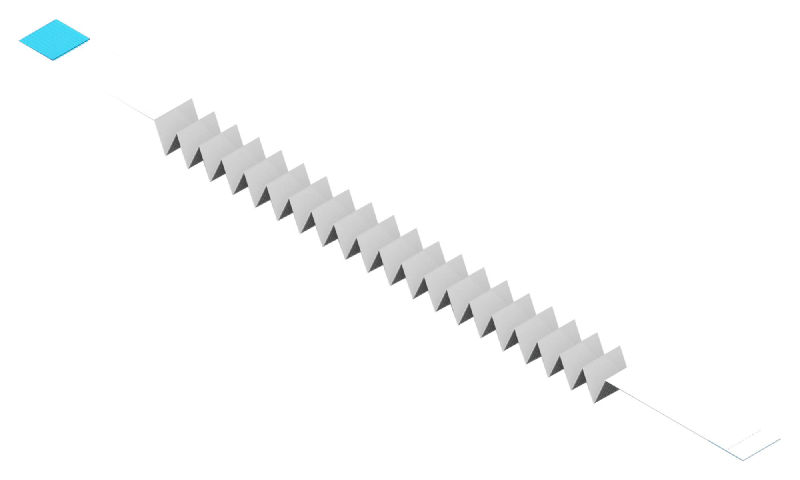 Cablu flat, pre-pliat, 20 pini, pas 1mm, 350mm, fata/spate, FFC, 686720141001, WURTH