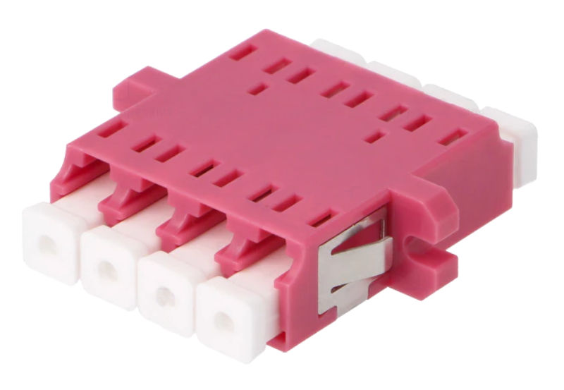 Conector cupla mama, fibra optica, multimod, quad, LC, 4 cai, violet, A001-LC-4X-1178, FIBRAIN