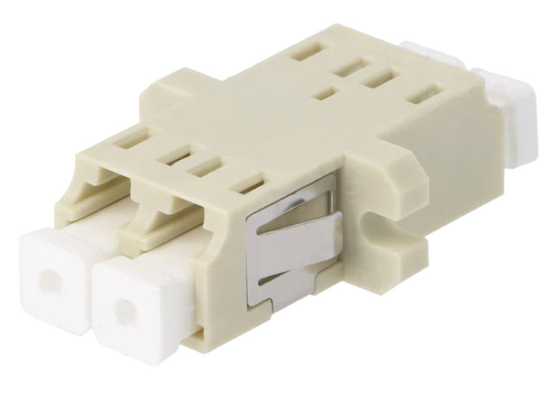 Conector cupla mama, fibra optica, multimod, duplex, LC, 2 cai, bej, A001-LC-DX-1158, FIBRAIN