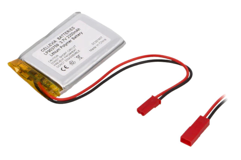 Acumulator 3.7V, Li-Po, 2200mAh, 9x37x59mm, ACCU-LP903759/CL, CELLEVIA BATTERIES