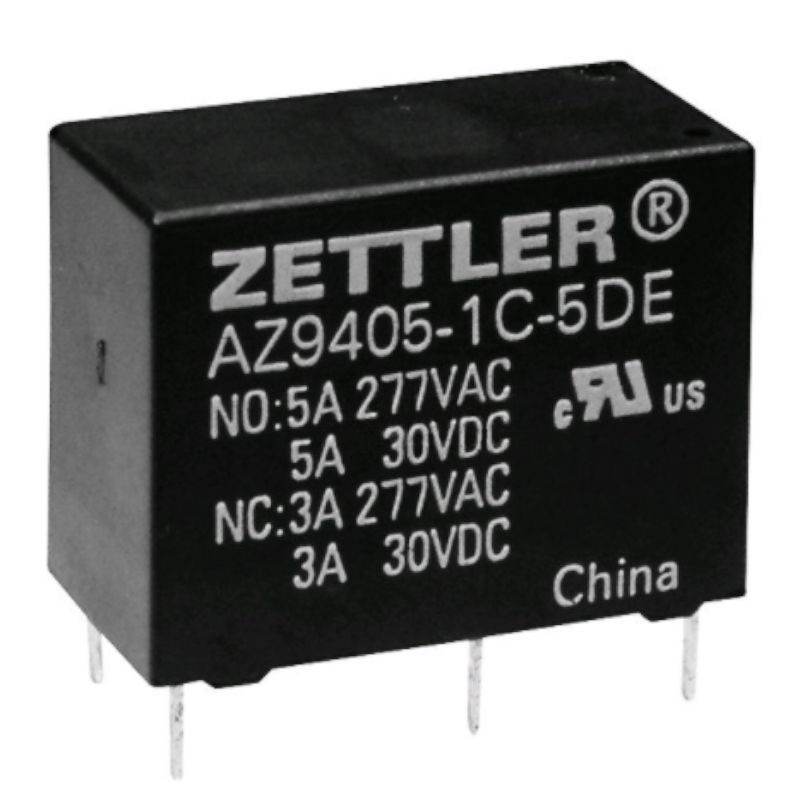 Releu 24VDC, 10A, SPDT, RM7.62, AZ9405-1C-24DEF, ZETTLER