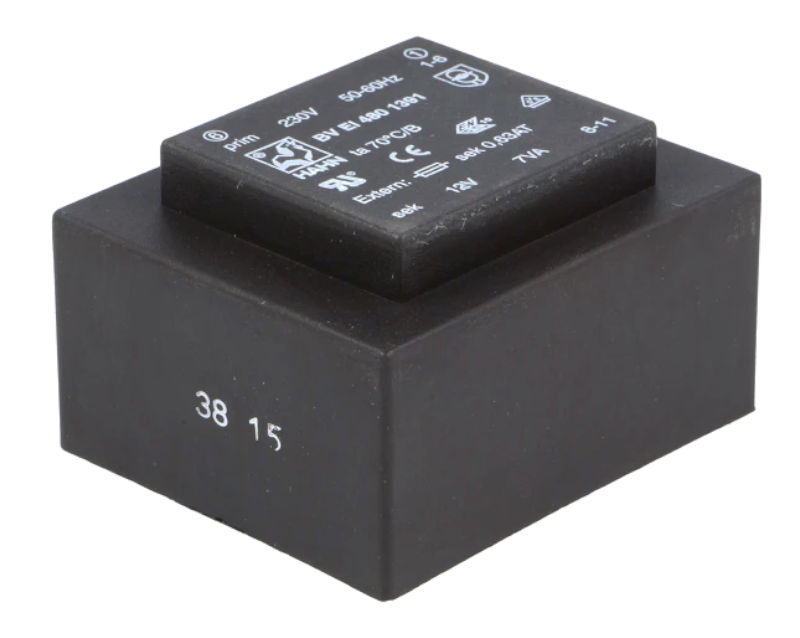 Transformator 12V, retea, PCB, 1x12V, 7VA, BVEI4801391, HAHN