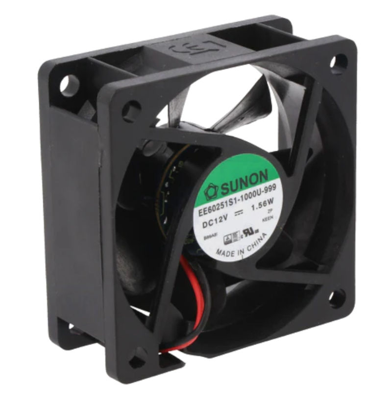 Ventilator 12VDC, 60x60x25mm, 2 fire, EE60251S1-1000U-999, Sunon