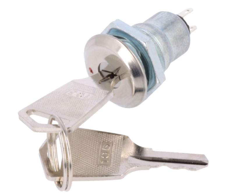 Intrerupator cu cheie, SPST, OFF-ON, KS-47, NINIGI