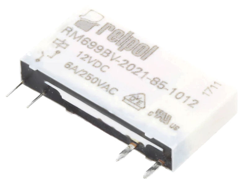 Releu 12VDC, 6A, SPST-NO, RM5, RM699BV-2021-85-1012, RELPOL