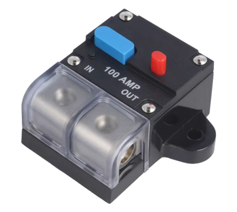 Siguranta automata, auto, 100A, neagra, 12-48VDC, 52x70x42mm, SBA.HQ-100A, 4CARMEDIA