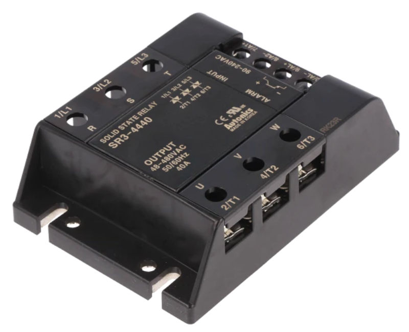 Releu Solid State, trifazat, 40A, 48-480VAC, control 90-240VAC, SR3-4440, AUTONICS