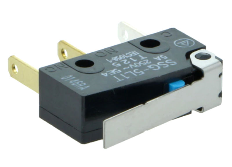 Microintrerupator cu maneta, 3A, 250VAC, 4A, 30VDC, ON-(ON), SPDT, RM7.2, SSG-5L1T, OMRON