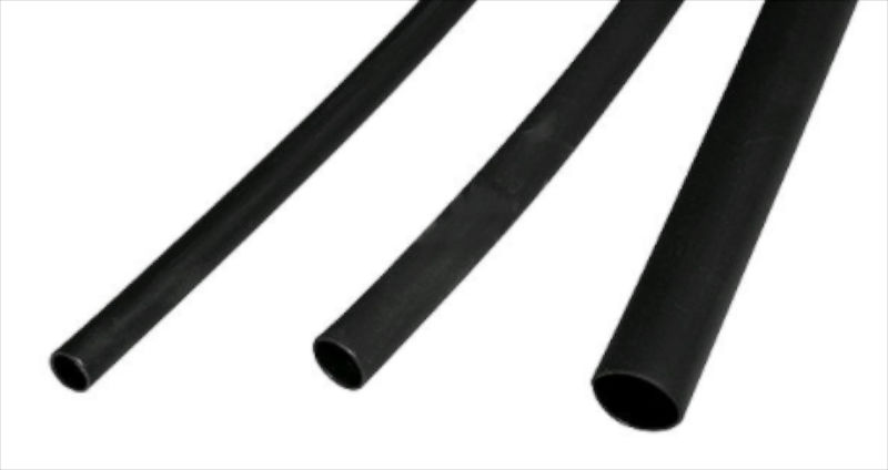 Tub termocontractabil, 3-1mm, 3:1, 0.6m, flame-proof, negru, WSR30