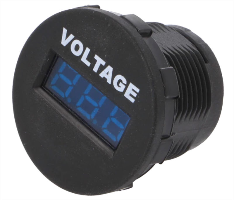 Voltmetru auto, 6-33VDC, albastru, A25-1-BB3-U, SCI