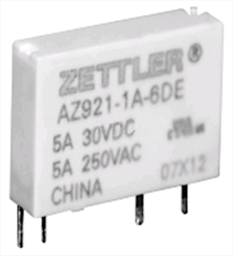 Releu 24VDC, 5A, SLIM, SPST-NO, RM5.08, AZ921-1A-24DEF, ZETTLER
