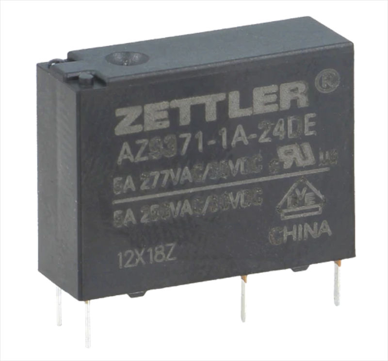 Releu 24VDC, 5A, SPST-NO, AZ9371-1A-24DE, ZETTLER