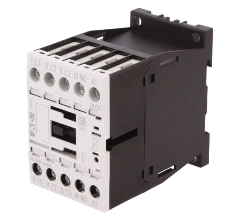 Contactor 12A, 24VDC, 3xNO, 1xNO aux, DIN, pe panou, DILM12-10-EA(24VDC), EATON ELECTRIC