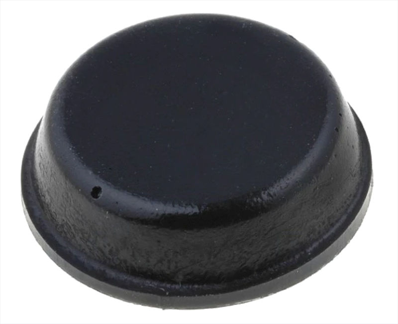 Picior cauciuc, ; Ø: 12,7mm; H: 3,5mm, cu autoadeziv, RBS-1BK, RICHCO