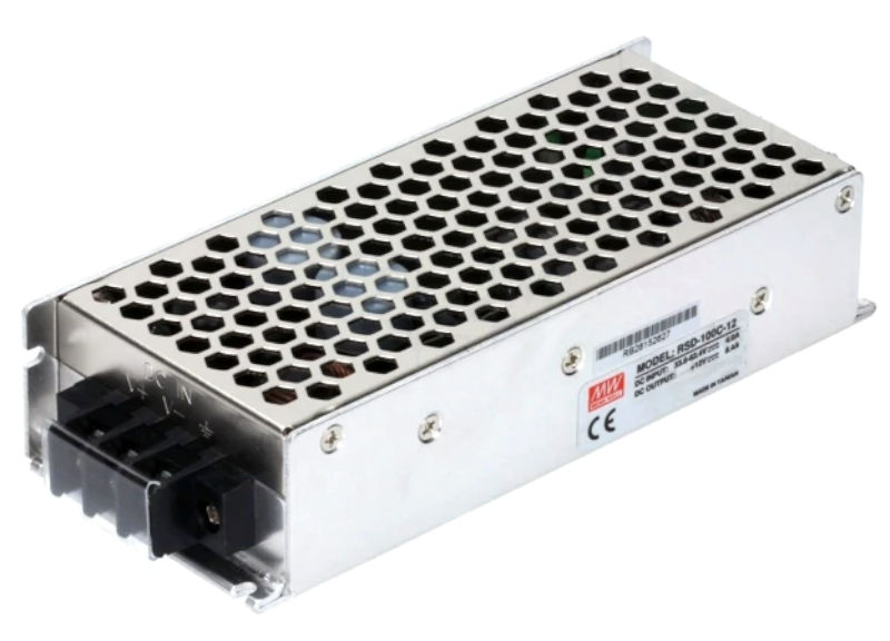 Sursa tensiune 12V, DC-DC, intrare 33.6...62.4V, iesire 12V, 8.4A, RSD-100C-12, MEAN WELL
