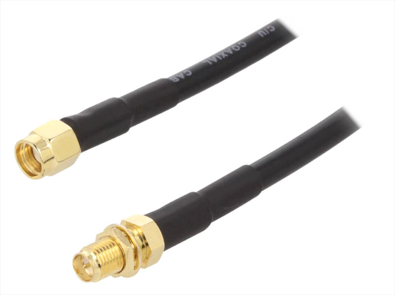 Cablu RG58, SMA, tata, mama, reverse, 50 ohmi, 2m, SMA-M/F-002, GOOBAY