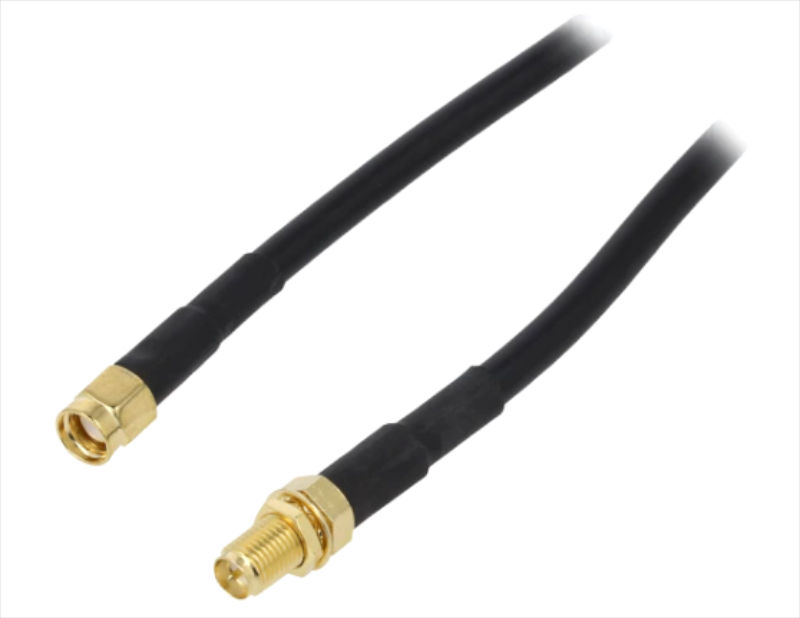 Cablu RG58, SMA, tata, mama, reverse, 50 ohmi, 10m, SMA-M/F-010, GOOBAY