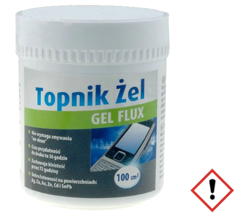 Flux lipire, RMA, gel, cu colofoniu, 100ml, TOPNIK-ZEL/100, AG TERMOPASTY